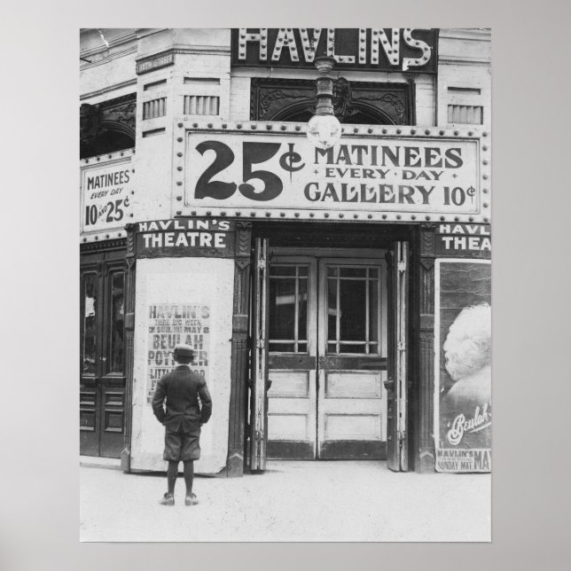 Havlin's Theatre, 1910. Vintage Photo Poster (Front)