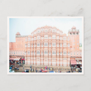 Hawa Mahal Jaipur Castle India Photo Postcard