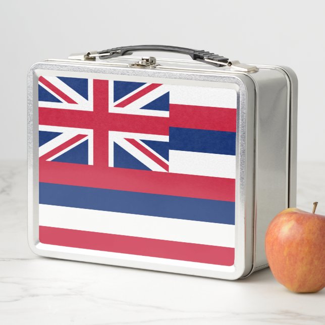 Hawai’i Flag Metal Lunch Box (In Situ)