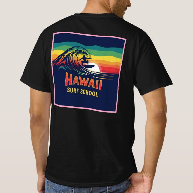 HAWAI SURF SCHOOL T-Shirt (Back)