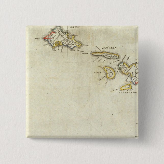 Hawaii 3 15 cm square badge (Front)