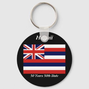 Hawaii 50th Keychain