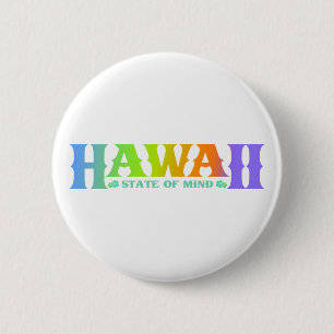 Hawaii 6 Cm Round Badge