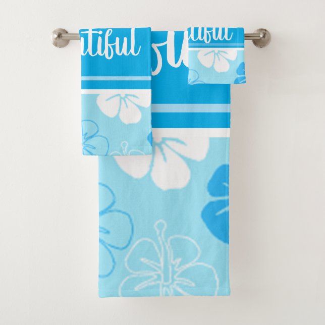 Hawaii Aloha Collection Bath Towel Set (Insitu)