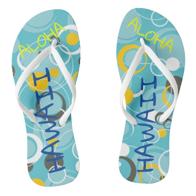 Hawaii Aloha Collection Flip Flops (Footbed)