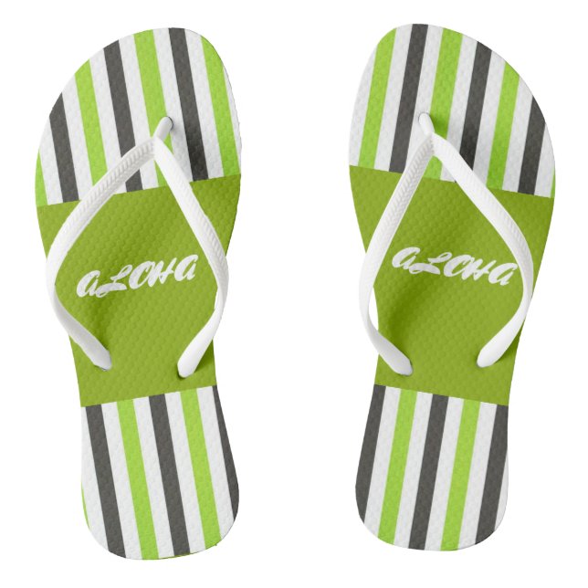 Hawaii Aloha Collection Flip Flops (Footbed)