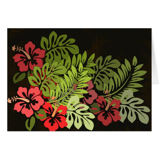 Hawaii Aloha Flower Art Print (Front Horizontal)