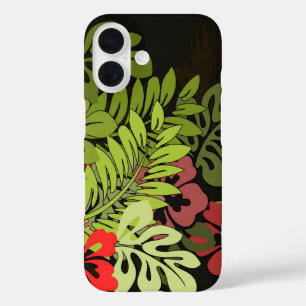 Hawaii Aloha Flower Art Print iPhone 16 Case