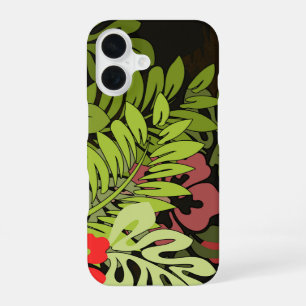 Hawaii Aloha Flower Art Print iPhone 16 Case