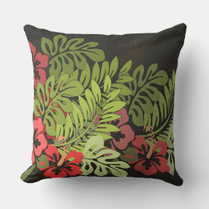 Hawaii Aloha Flower Art Print Outdoor Cushion