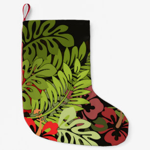 Hawaii Aloha Flower Art Print Small Christmas Stocking