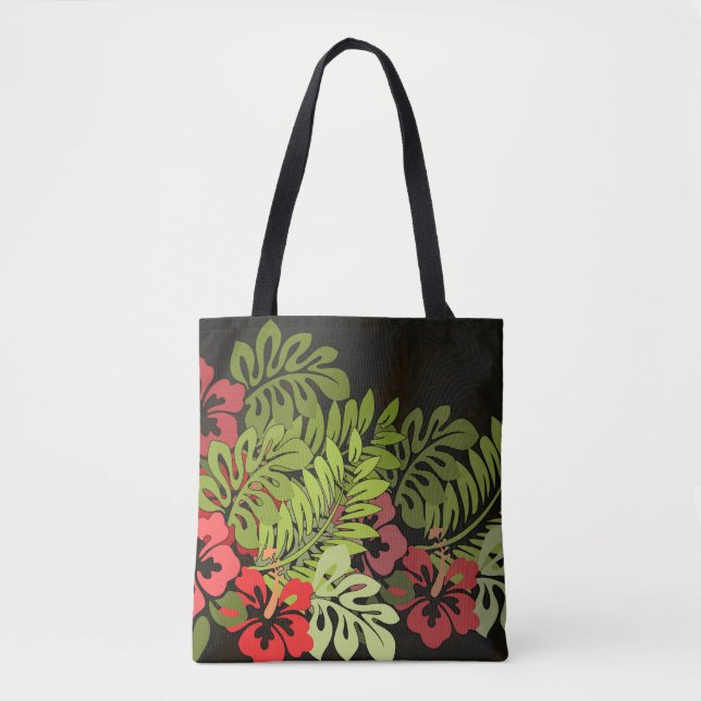 Hawaii Aloha Flower Art Print Tote Bag (Front)