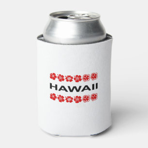 Hawaii Aloha Flower Bands Light-Colour Can Cooler