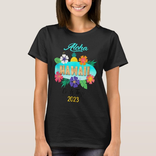 Hawaii Aloha Hawaiian Family Trip 2023 T-Shirt (Front)