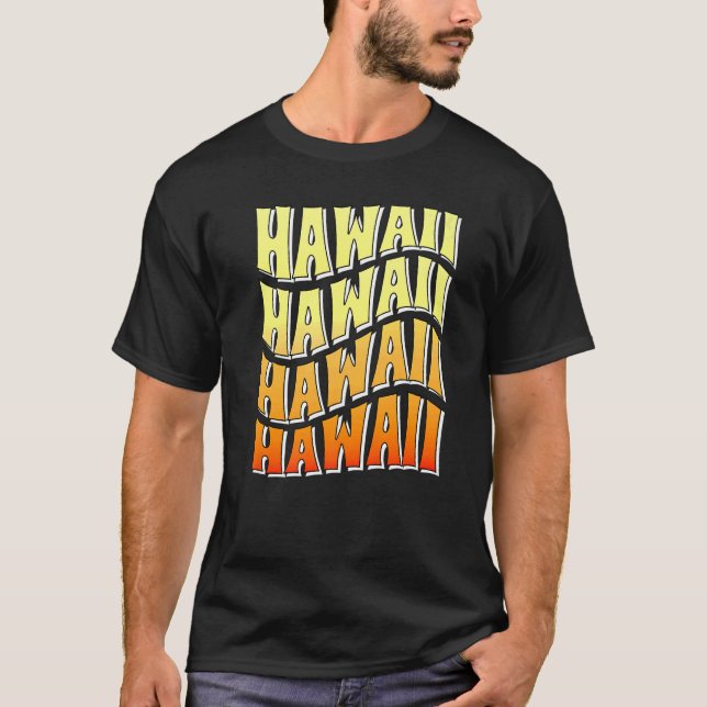 Hawaii Aloha Hawaiian Retro Hawaii Island Family V T-Shirt (Front)