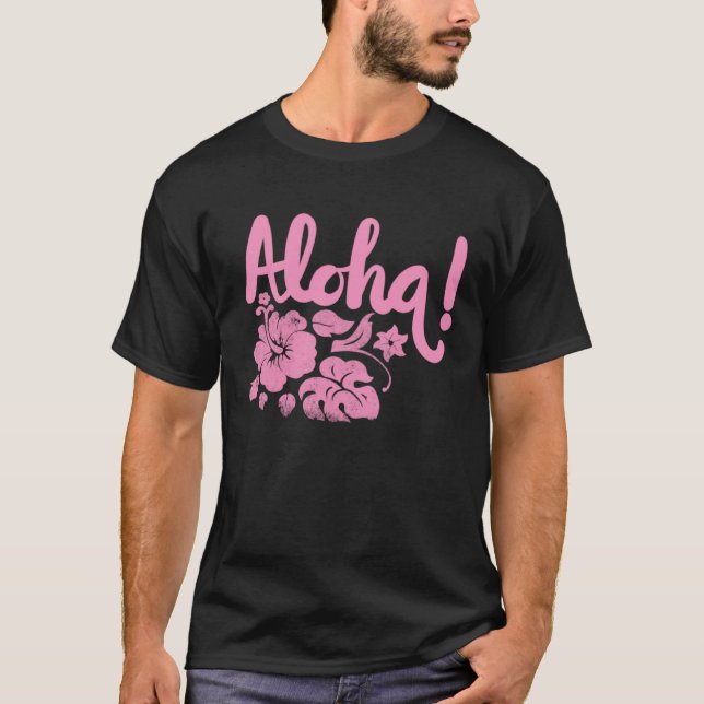 Hawaii Aloha Hibiscus Hawaiian Party 4 T-Shirt (Front)
