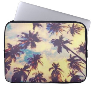 HAWAII ALOHA PALM TREE TROPICAL ART LUGGAGE HANDLE LAPTOP SLEEVE