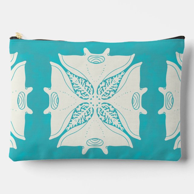 Hawaii aloha print pattern accessory pouch (Front)