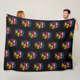 HAWAII ALOHA STATE FLAG  FLEECE BLANKET