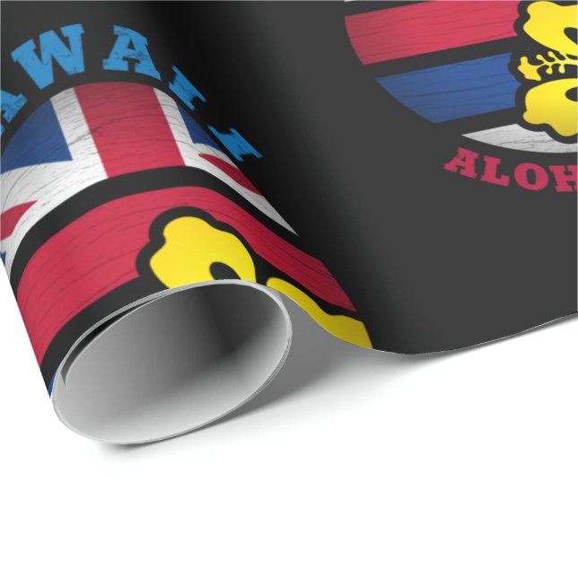 HAWAII ALOHA STATE FLAG WRAPPING PAPER (Roll Corner)
