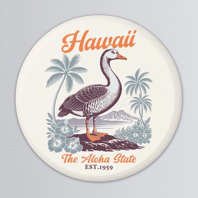Hawaii Aloha State Goose Graphic  Magnet (Creator Uploaded)