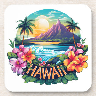 Hawaii Aloha Tropical Beach Mountains Travel  Coaster
