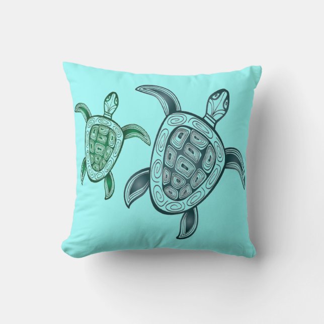 Hawaii Aloha Turtle Cushion (Front)