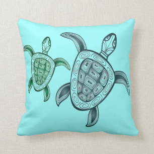 Hawaii Aloha Turtle Cushion