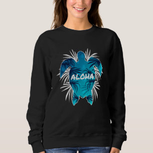 Hawaii Aloha Turtle Honu Tribal Sea Turtle Sweatshirt