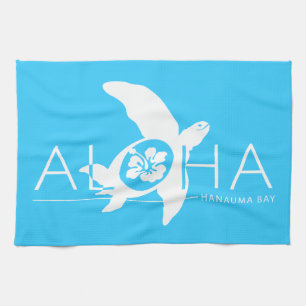 Hawaii - Aloha Turtle Tea Towel