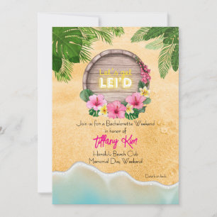 Hawaii Bachelorette Party Invitation