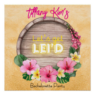 Hawaii Bachelorette Party Poster