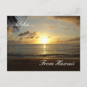 Hawaii Beach 3, Aloha...., From Hawaii Postcard