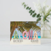 Hawaii Beach Aloha Wedding Save the Date