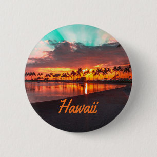 Hawaii Beach Hawaiian Islands 6 Cm Round Badge