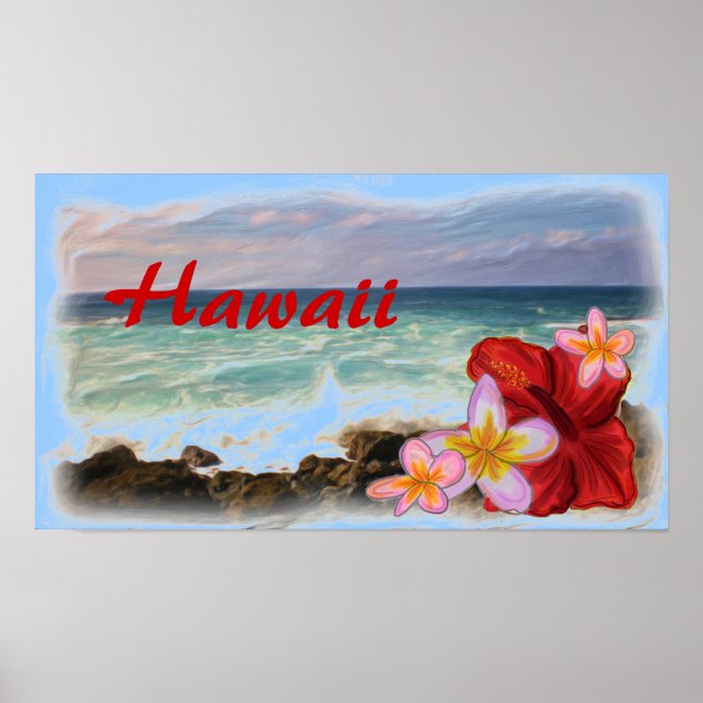 Hawaii beach poster (Front)