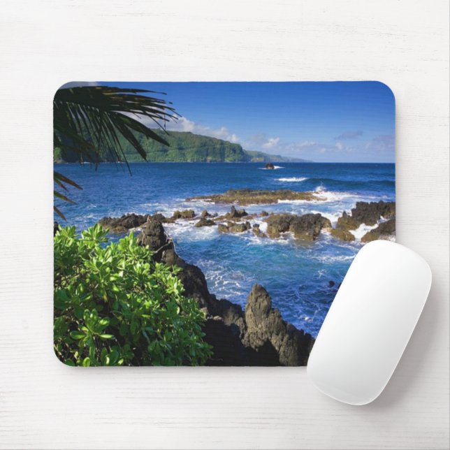 Hawaii Beach Scenery Mouse Pad (With Mouse)