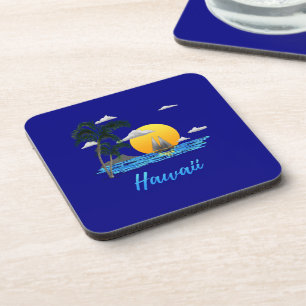 Hawaii Beach Sunset Coaster