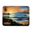 Hawaii Beach Tropical Paradise Vintage Painting