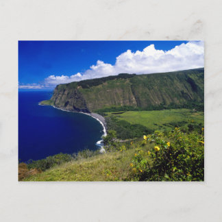 Hawaii Beautiful Beach and Mountains Postcard