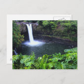 Hawaii, Big Island, Hilo, Rainbow Falls, Lush Postcard (Front/Back)