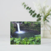 Hawaii, Big Island, Hilo, Rainbow Falls, Lush Postcard (Standing Front)