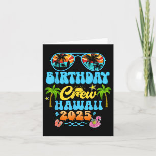 Hawaii Birthday Crew Vacation Cruise 2025 Summer G Card