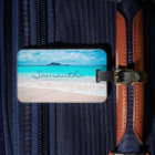 Hawaii blue ocean sandy beach photo custom name