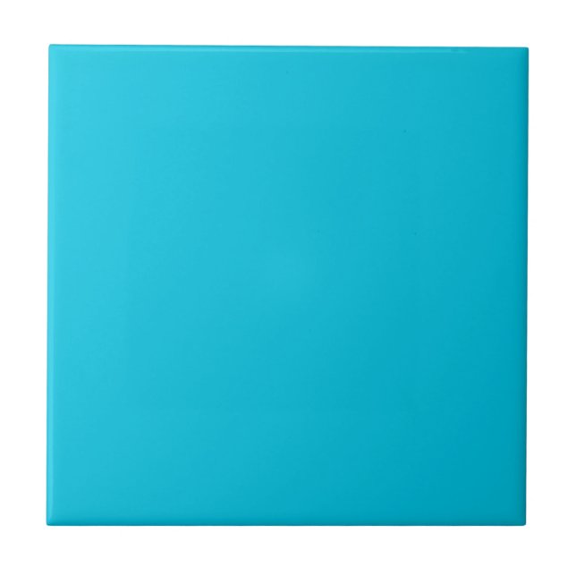Hawaii Blue Solid Colour Ceramic Tile (Front)