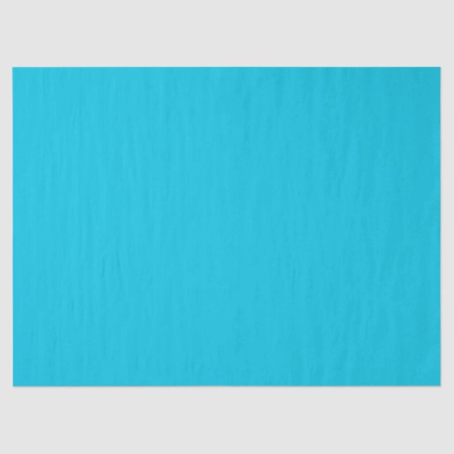 Hawaii Blue Solid Colour Tissue Paper (Front)