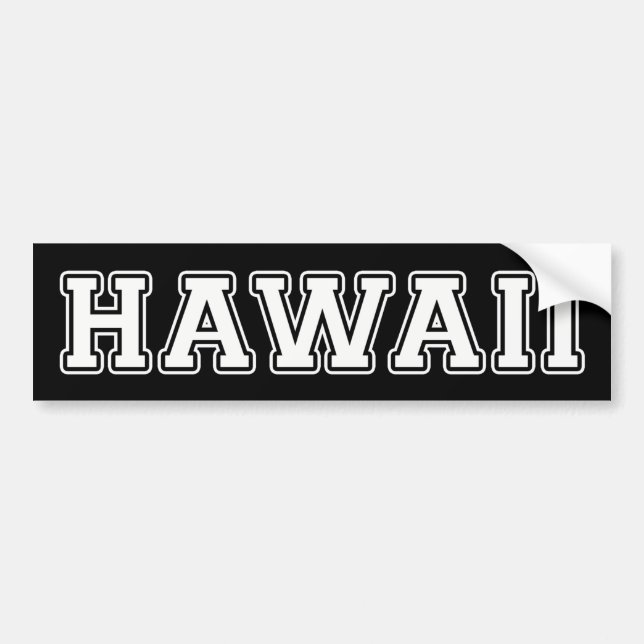 Hawaii Bumper Sticker (Front)