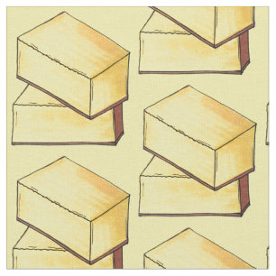 Hawaii Butter Mochi Traditional Hawaiian Dessert Fabric