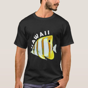 Hawaii Butterfly Fish Tropical Coral Marine Animal T-Shirt