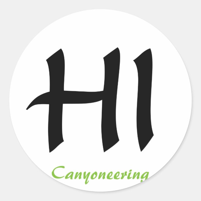 Hawaii canyoneering sticker (Front)